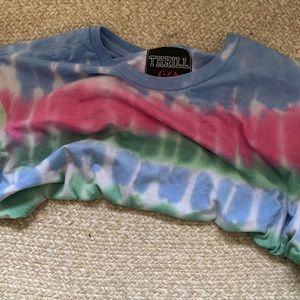 Crop top tie dye vintage top